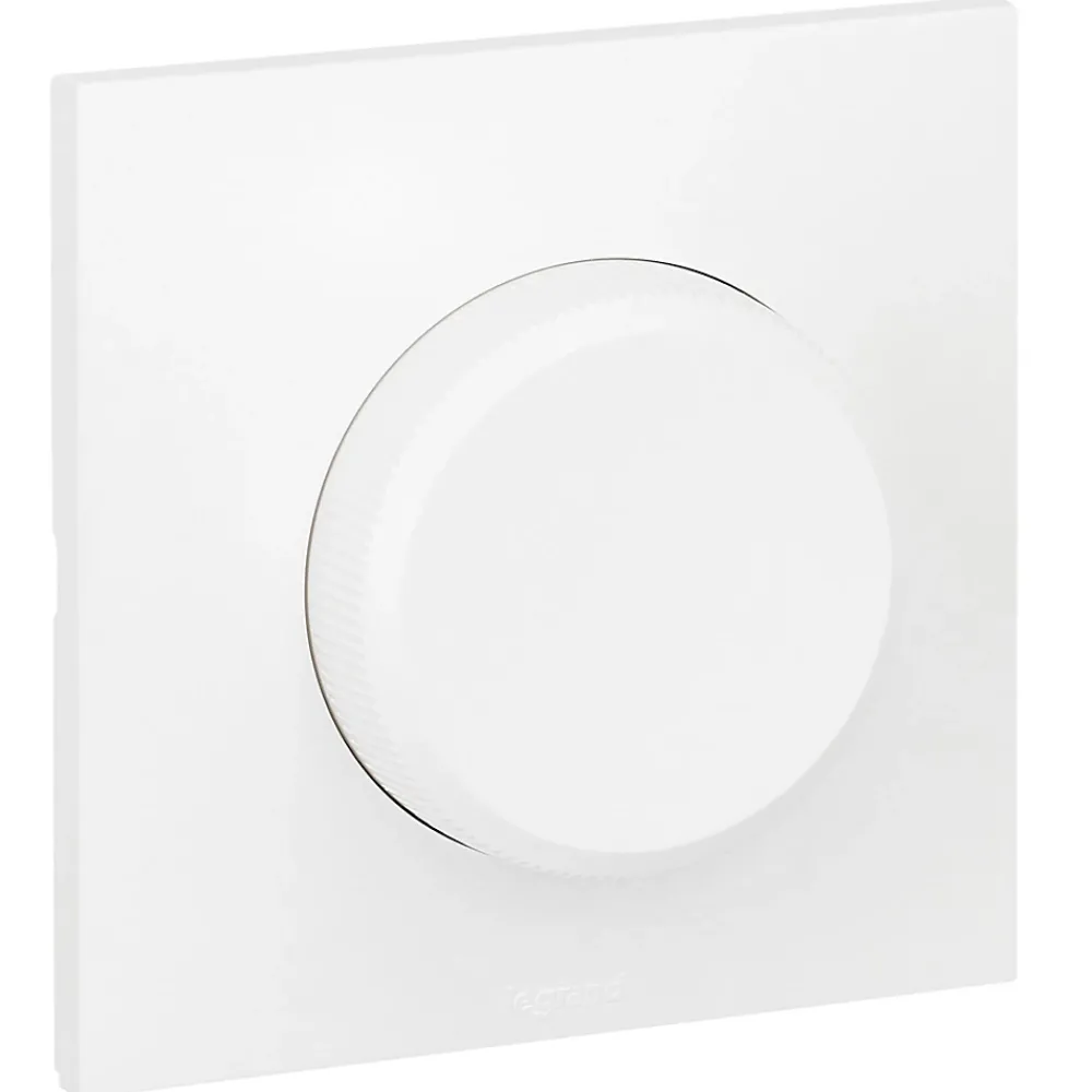Legrand Variateur rotatif Neptune plastique brillant blanc