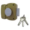 Diall Verrou De Porte-Verrou avec 3 clés aluminium 10.85 x 6.42 x 1.82 cm