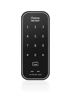 Assa Abloy Serrure Connectée-Verrou à badge et code gateman gr20 - gris