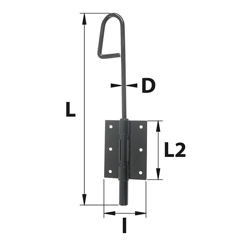 Afbat - Tb Industrie Sas Verrou baïonnette ø12 mm L. 200 mm acier noir Afbat