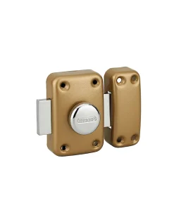 Thirard Verrou à bouton Apache pour porte intérieure, acier, époxy or -
