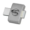 Abus Verrou De Porte-Verrou à bouton avec cylindre 40 mm satin chromé