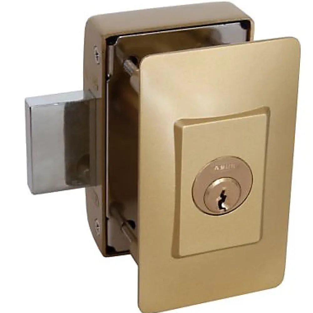 Abus Verrou à bouton clés protégées + plaque ø 23 mm / 45 mm