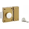 SP Verrou De Porte-Verrou à bouton, cylindre diamètre 25 x 45 mm, 3 clés -