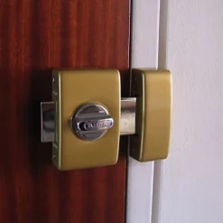 Abus Verrou De Porte-Verrou à bouton sans vis champagne ø23 mm / 45 mm