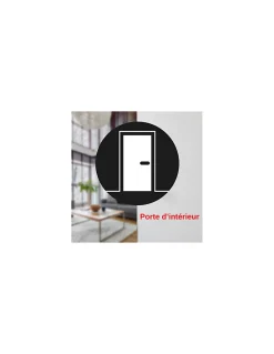 Thirard Verrou à bouton Trident pour porte intérieure, simple entrée, acier, époxy bronze -