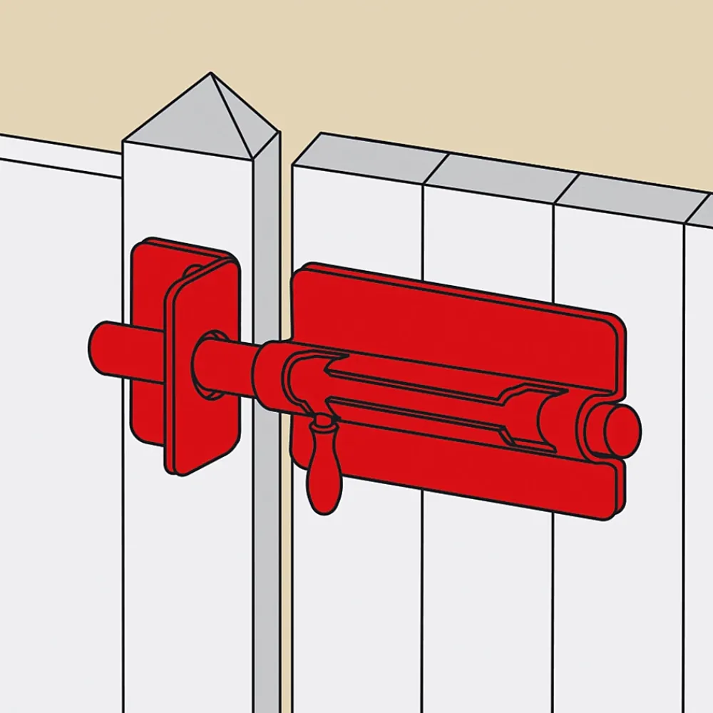 Afbat - Tb Industrie Sas Accessoire Pour Volet, Fenêtre Et Portail-Verrou de box Afbat porte de cadenas noir ø8 mm