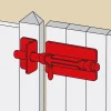 Afbat - Tb Industrie Sas Verrou de box + gâche D8 Acier zingué Afbat