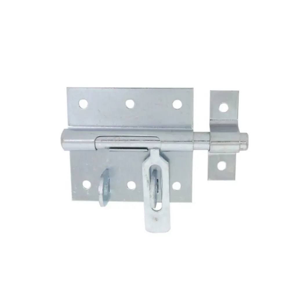 Afbat Accessoire Pour Volet, Fenêtre Et Portail-Verrou de box porte cadenas ø18 mm - acier zingué blanc