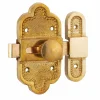 Thirard Serrure De Meuble|Serrure De Meuble-Verrou de meuble Louis XVI, 40x80mm, laiton patiné -