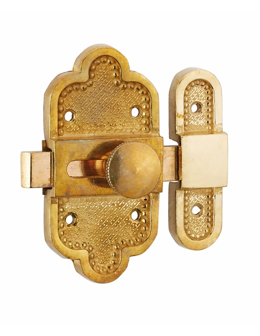 Thirard Serrure De Meuble|Serrure De Meuble-Verrou de meuble Louis XVI, 40x80mm, laiton patiné -