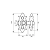 Thirard Serrure De Meuble|Serrure De Meuble-Verrou de meuble Rustique, 40x130mm, laiton patiné -