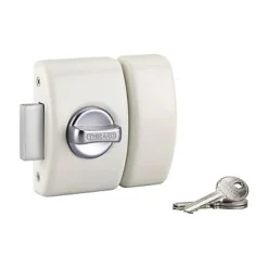 Thirard Verrou De Porte-Verrou de sûreté design Apache à bouton et cylindre 45 mm