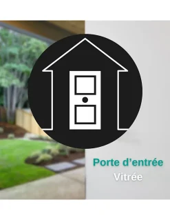 Thirard Verrou double entrée Apache pour porte d'entrée, cylindre 40mm, acier, 3 clés, époxy or -