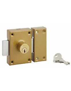 SP Verrou De Porte-Verrou à double entrée, cylindre diamètre 25 x 40 mm, 3 clés -