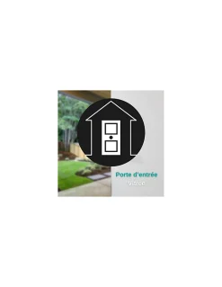 Thirard Verrou De Porte-Verrou double entrée Transit 2 pour porte d'entrée, cylindre 45mm, 4 clés, époxy or -