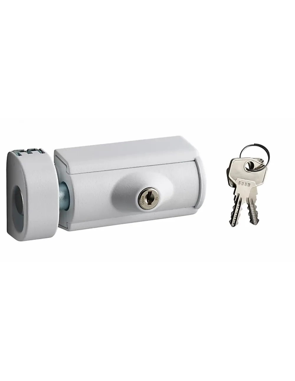 Thirard Verrou Et Loquet De Fenêtre-Verrou en applique à clé pour fenêtre bois, blanc, 2 clés -