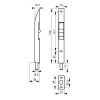 SP Verrou à onglet pour porte intérieure, 160mm, zingué -