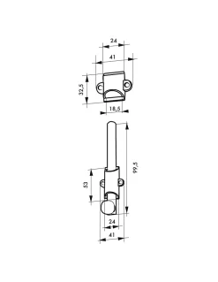 SP Verrou Et Loquet De Fenêtre-Verrou à plaquer à coulisse pour porte intérieure, 100mm, nickel satiné -