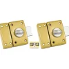 Abus Verrou De Porte-2 verrous à bouton bronze ø23 mm / 45 mm