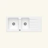 Villeroy & Boch Evacuation D'Évier-Vidage automatique 2 bacs CUIPD243 pour évier ARCHITECTURA - Siphon gain de place