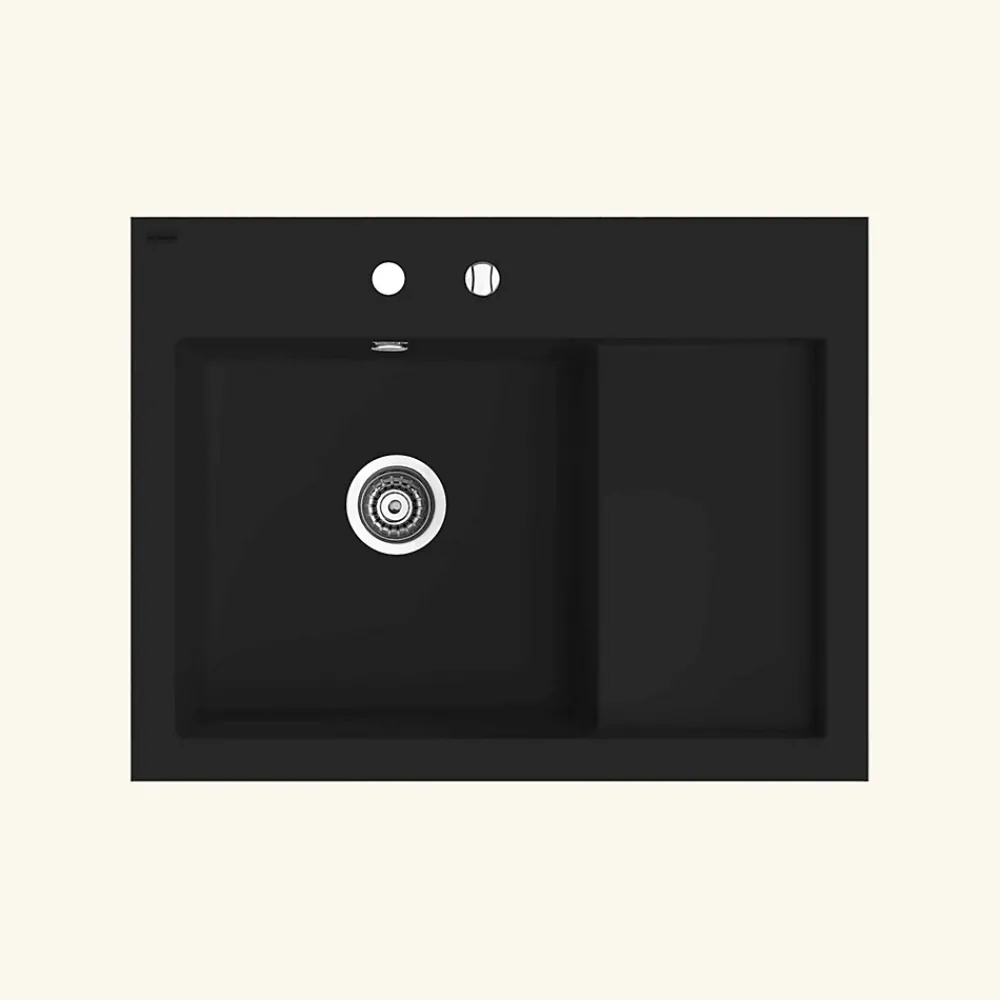 Cuisissimo Vidage automatique gain de place 1 bac CUIPD013 pour évier granit - Siphon gain de place