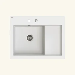 Cuisissimo Vidage automatique gain de place 1 bac CUIPD013 pour évier granit - Siphon gain de place