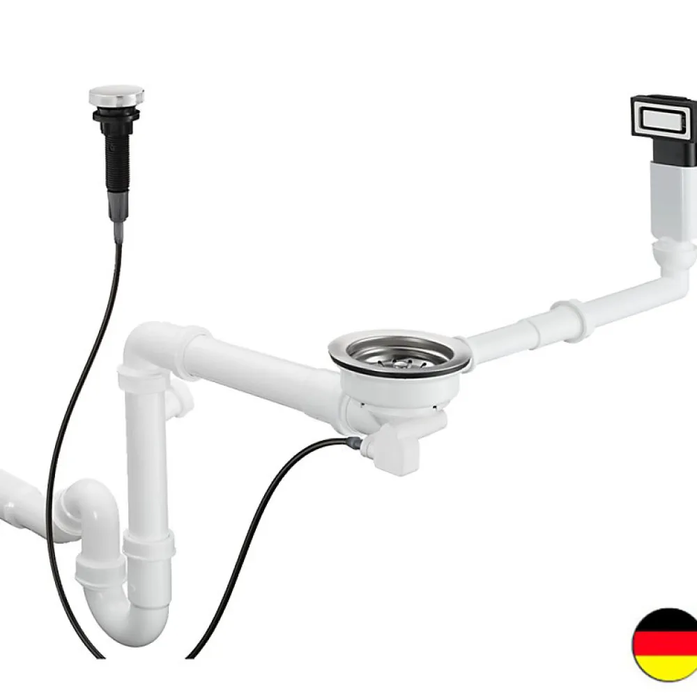 Hansgrohe Vidage automatique pour évier 1 bac D14-11 inox