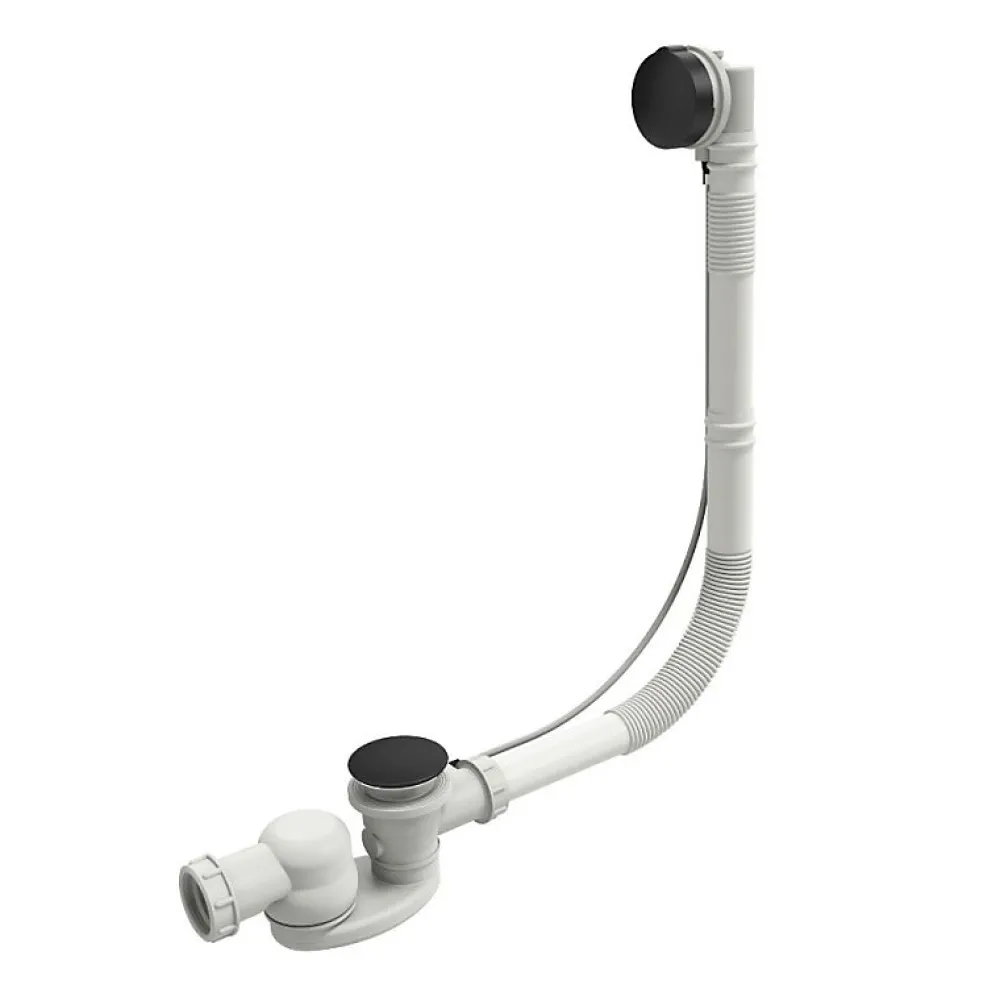 Jacob Delafon Vidage baignoire extra plat câble long (1m) noir mat