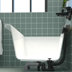 Valentin Evacuation De Baignoire-Vidage de baignoire automatique à câble sortie orientable à 360° finition blanche