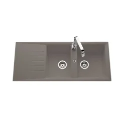 Cuisissimo Vidage manuel 2 bacs CUIPD129 - Siphon gain de place
