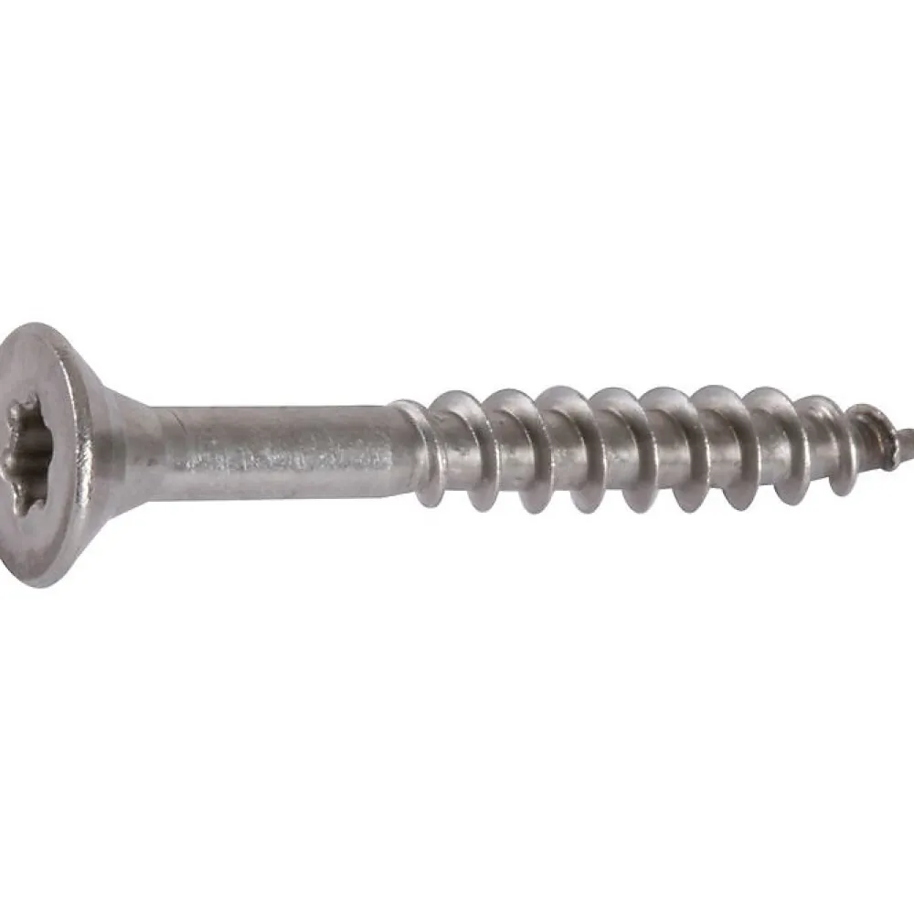 Acton Vis Pour Brique, Béton-Vis agglo - - Tête fraisée - TX - Inox A2 - Filetage partiel - 5 x 80/50 mm - Boîte de 100