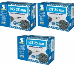 Semin Vis Auto Perceuse 25 mm - Fixation des Plaques de Plâtre sur l'Ossature - Intérieur - Boîte de 1000 Pièces (Lot de 3000)