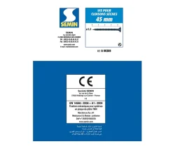 Semin Vis Pour Plaque De Plâtre-Vis Auto Perceuse 25 mm - Fixation des Plaques de Plâtre sur l'Ossature - Intérieur - Boîte de 1000 Pièces (Lot de 5000)