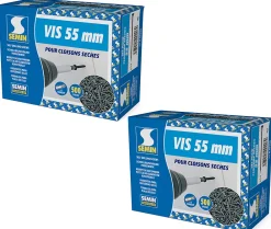 Semin Vis Pour Plaque De Plâtre-Vis Auto Perceuse 45 mm - Fixation des Plaques de Plâtre sur l'Ossature - Intérieur - Boîte de 1000 Pièces (Lot de 2000)