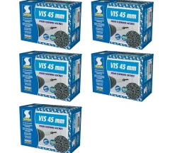 Semin Vis Auto Perceuse 45 mm - Fixation des Plaques de Plâtre sur l'Ossature - Intérieur - Boîte de 1000 Pièces (Lot de 5000)
