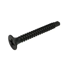 Diall Vis autoperceuses pour plaque de plâtre, noir mat, 3,5x55 mm - 200 pièces