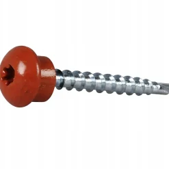 Essve Vis autoperceuses toiture EPDM pour bois TX25 RAL 8004 Brun cuivré 4,8 x 35 mm 250 pièces
