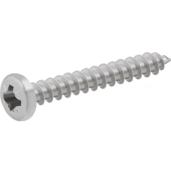 Diall Vis à bois cylindrique en acier inoxydable A4 pozidriv 4x30 mm - 20 pièces