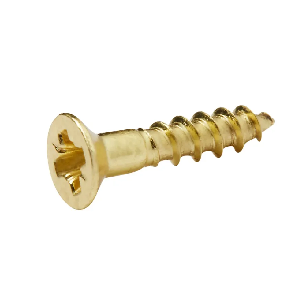 Diall Vis À Bois-Vis à bois en laiton pozidriv 3.5x16 mm - 25 pièces