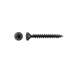 D-Work 200 Vis Bois pour Ferrures Tête Fraisée Torx TSTAR + pointe S F/Total 3 x 20 mm - Zingué Noir -