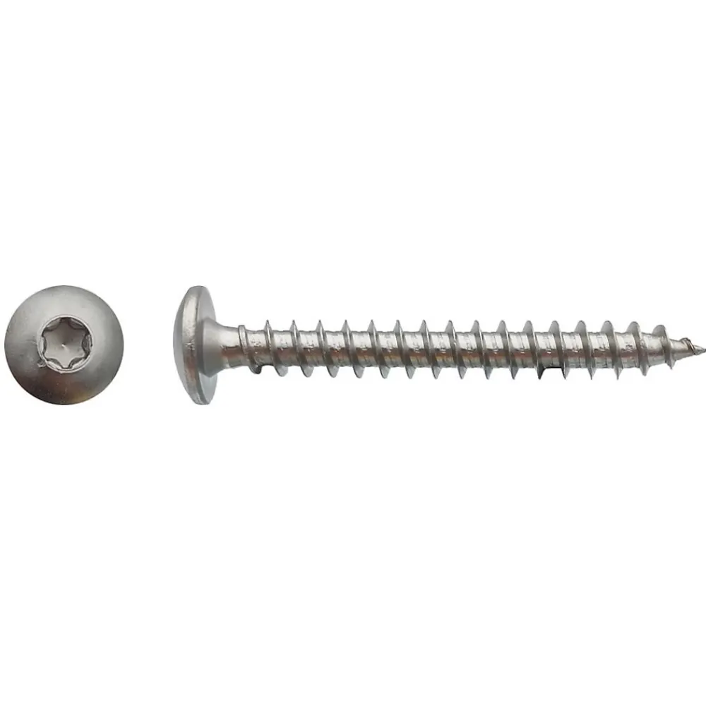 D-Work 200 Vis Bois pour Penture Torx TX30 6 x 25 mm - Inox A2 -