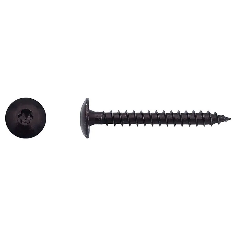 D-Work Vis Pour Terrasse-100 Vis Bois pour Penture Torx 7 x 60 mm - Zingué Noir -