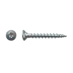 D-Work 500 Vis Bois TK3 Tête Fraisée Crantée Torx F/Total 3 x 30 mm - Zingué blanc -