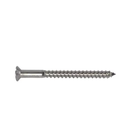 D-Work Vis Pour Terrasse-200 Vis à Bois Tête Fraisée Fendue F/Partiel 6 x 50 mm - DIN 97 - Inox A2 -