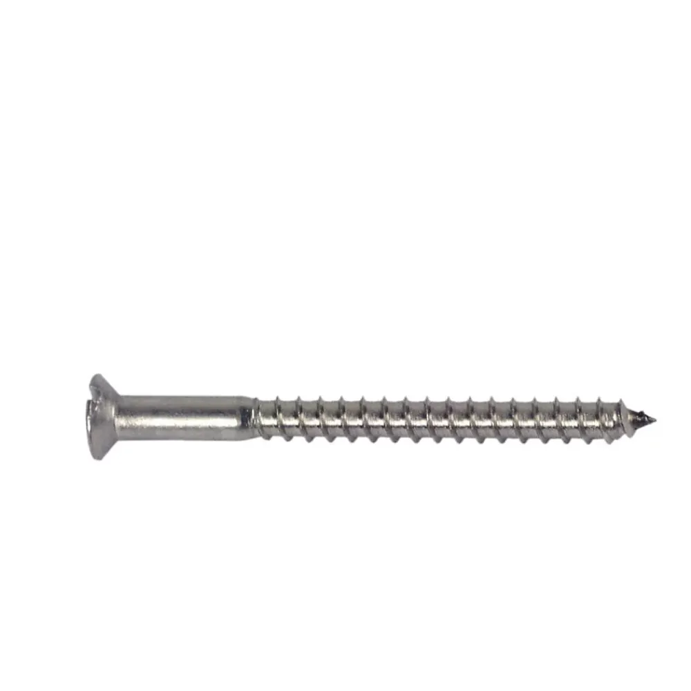 D-Work Vis Pour Terrasse-200 Vis à Bois Tête Fraisée Fendue F/Partiel 3.5 x 25 mm - DIN 97 - Inox A2 -