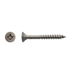 D-Work Vis Pour Terrasse-200 Vis Bois Tête Fraisée Pozidriv F/Partiel 3.5 x 35 mm - Inox A4 -