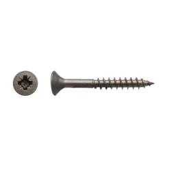 D-Work Vis Pour Terrasse-200 Vis Bois Tête Fraisée Pozidriv F/Partiel 5 x 35 mm - Inox A2 -