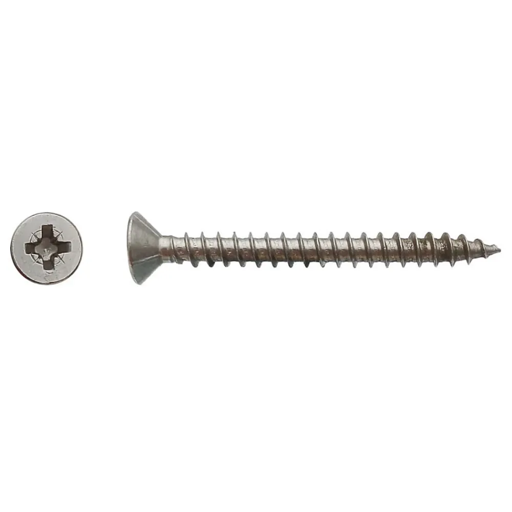 D-Work 200 Vis Bois Tête Fraisée Pozidriv 5 x 45 mm - Inox A2 -