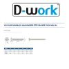 D-Work 200 Vis Bois Tête Fraisée Torx T25 5 x 50 mm - Inox A2 -